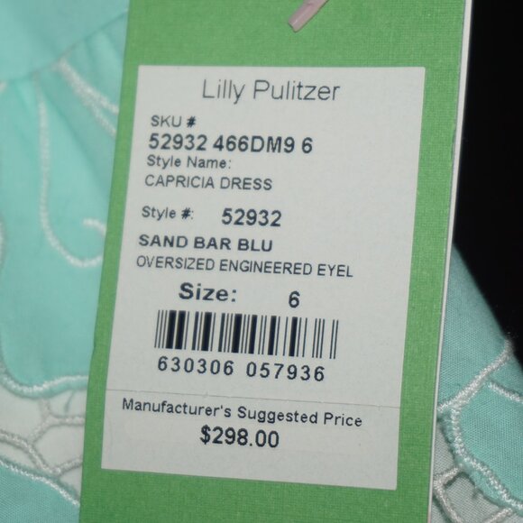 Lilly Pulitzer Capricia Floral Eyelet Cotton Dress 6 - Picture 8 of 14